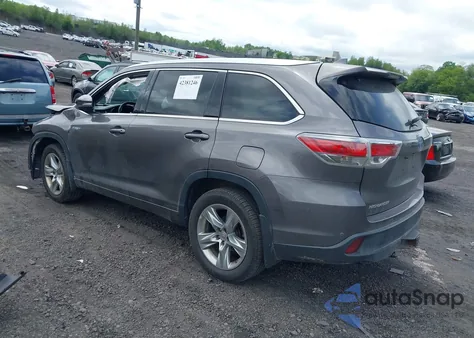 2015 Toyota Highlander Hybrid Limited Platinum V6 from USA, damaged, VIN 5TDDCRFH5FS008675